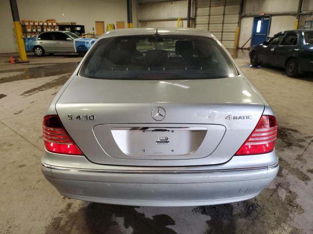 WDBNG83J94A388221 - 2004 MERCEDES-BENZ S 430 4MATIC SILVER photo 6