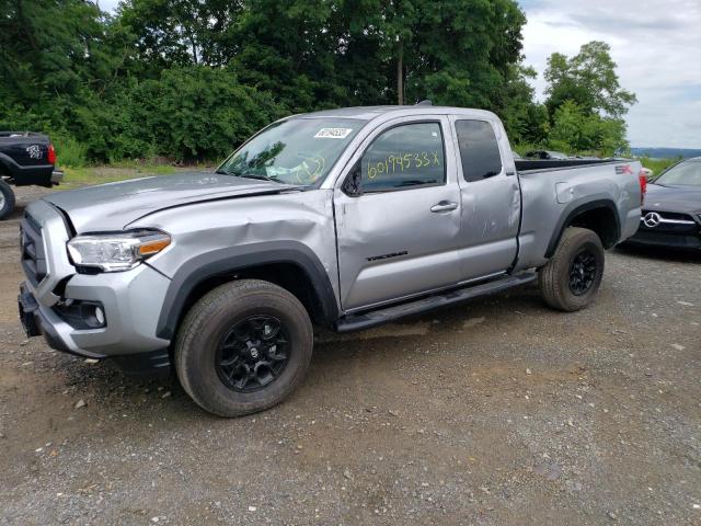 3TYSZ5AN3PT127147 - 2023 TOYOTA TACOMA ACCESS CAB SILVER photo 1