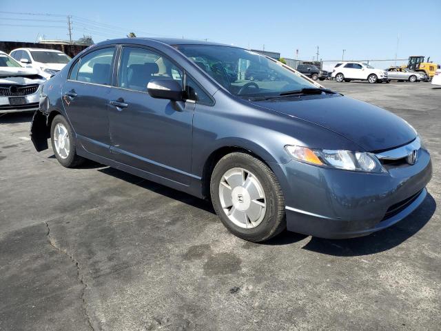 JHMFA36206S001730 - 2006 HONDA CIVIC HYBRID BLUE photo 4