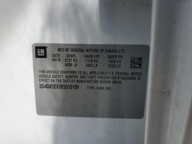 2G4GK5EX9E9319109 - 2014 BUICK REGAL WHITE photo 12