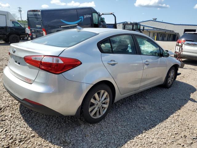 KNAFX4A61E5181052 - 2014 KIA FORTE LX SILVER photo 3