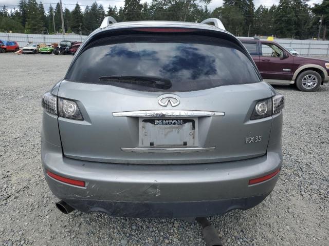 JNRAS08W97X202263 - 2007 INFINITI FX35 GRAY photo 6