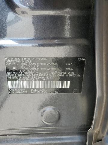 JTMZFREV4HJ705193 - 2017 TOYOTA RAV4 LE GRAY photo 14