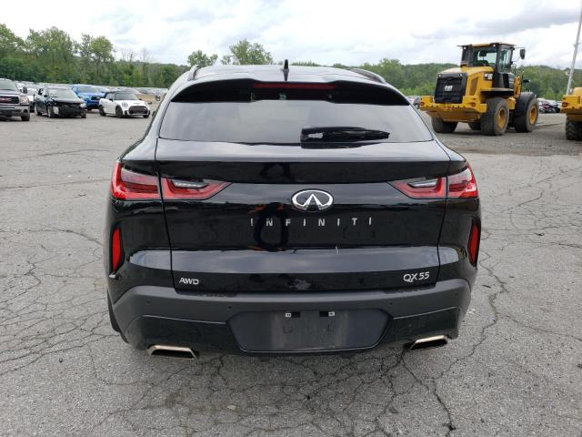 3PCAJ5K3XNF113811 - 2022 INFINITI QX55 ESSENTIAL BLACK photo 6