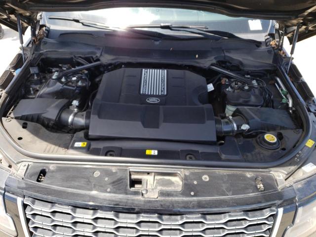 SALGV5RE7KA552838 - 2019 LAND ROVER RANGE ROVE AUTOBIOGRAPHY BLACK photo 11