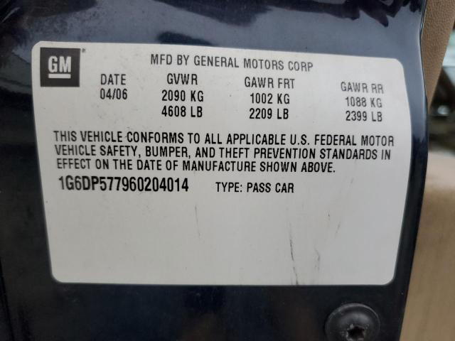 1G6DP577960204014 - 2006 CADILLAC CTS HI FEATURE V6 BLUE photo 12