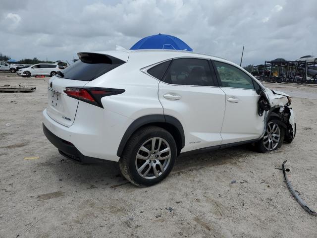 JTJBJRBZ6G2035336 - 2016 LEXUS NX 300H WHITE photo 3