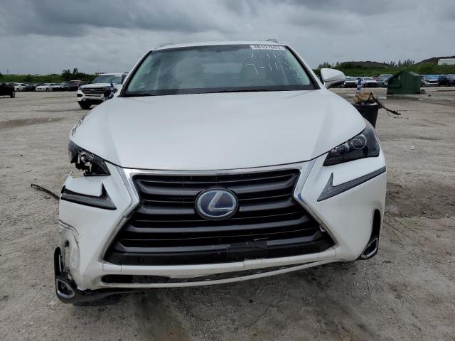 JTJBJRBZ6G2035336 - 2016 LEXUS NX 300H WHITE photo 5