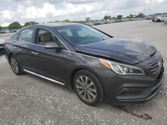 5NPE34AF9HH454933 - 2017 HYUNDAI SONATA SPORT BROWN photo 4