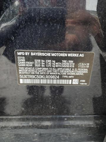 5UXTR9C50KLR09824 - 2019 BMW X3 XDRIVE30I 黑色 照片 13