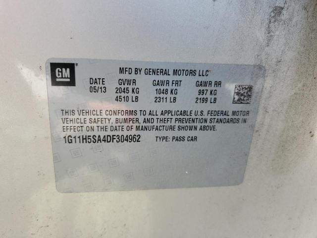 1G11H5SA4DF304962 - 2013 CHEVROLET MALIBU LTZ ბეჟი ფოტო 12