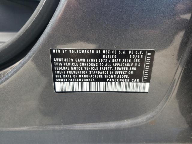 3VW2K7AJ8EM230325 - 2014 VOLKSWAGEN JETTA BASE Grau Foto 12
