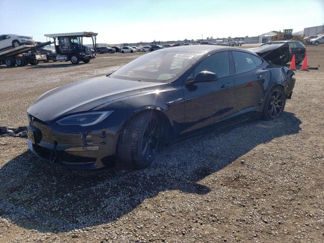 5YJSA1E57NF488520 - 2022 TESLA MODEL S Սև լուսանկար 1