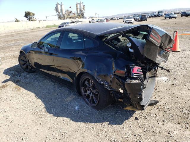 5YJSA1E57NF488520 - 2022 TESLA MODEL S Սև լուսանկար 2