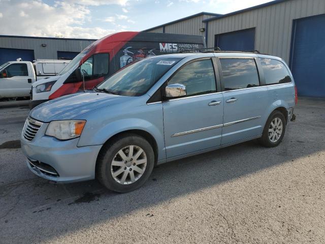 2C4RC1CG5CR413183 - 2012 CHRYSLER TOWN & COU TOURING L BLUE photo 1