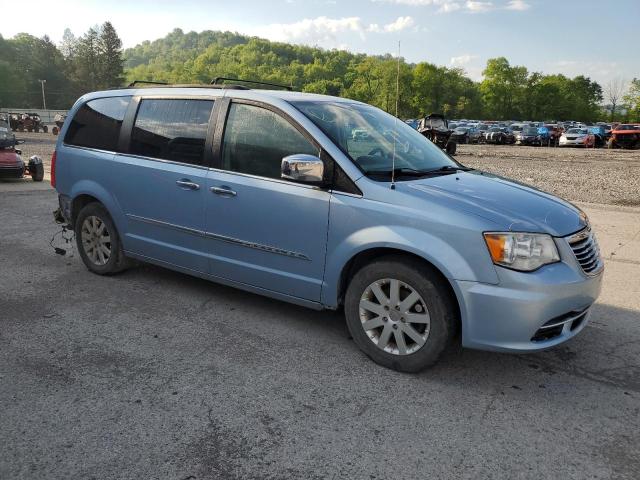 2C4RC1CG5CR413183 - 2012 CHRYSLER TOWN & COU TOURING L BLUE photo 4