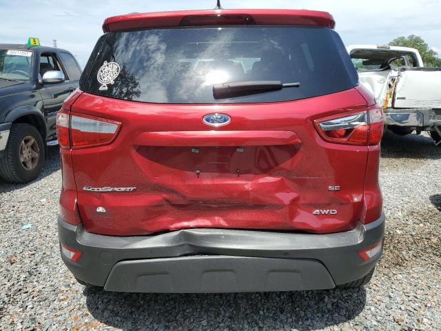 MAJ6S3GL9KC280191 - 2019 FORD ECOSPORT SE Rojo foto 6