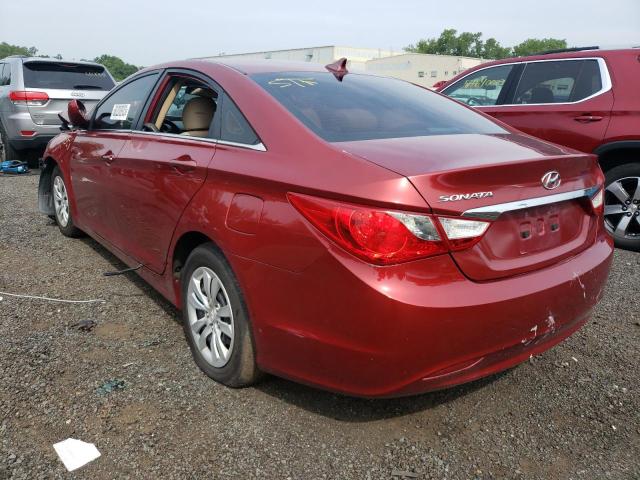 5NPEB4AC3BH212932 - 2011 HYUNDAI SONATA GLS BURGUNDY photo 2