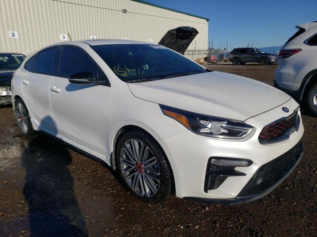 KNAF45A75M5098973 - 2021 KIA FORTE GT WHITE photo 1