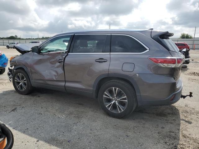 5TDKKRFHXGS174380 - 2016 TOYOTA HIGHLANDER XLE GRAY photo 2