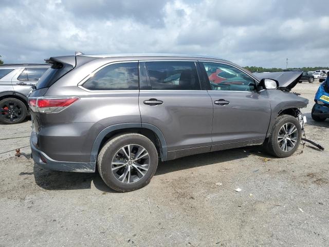 5TDKKRFHXGS174380 - 2016 TOYOTA HIGHLANDER XLE GRAY photo 3
