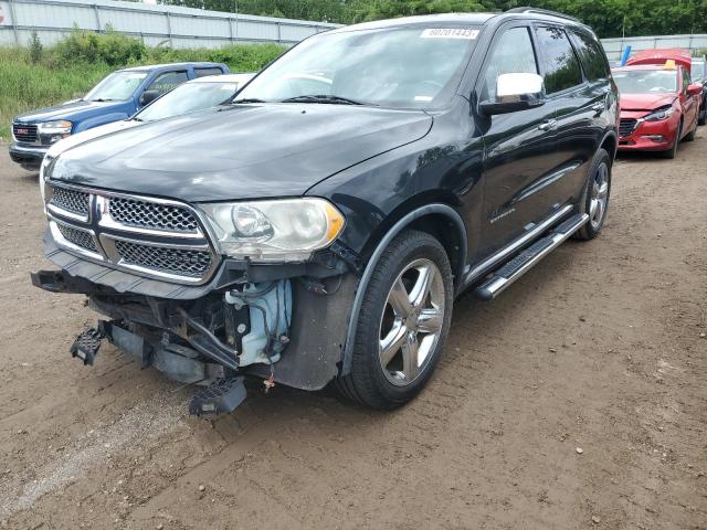 1D4RE5GG5BC654263 - 2011 DODGE DURANGO CITADEL BLACK photo 1