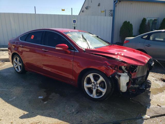 3FA6P0HD3ER240086 - 2014 FORD FUSION SE RED photo 4