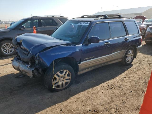 JF1SF655X1H740596 - 2001 SUBARU FORESTER S BLUE photo 1