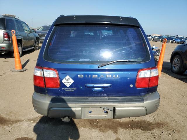 JF1SF655X1H740596 - 2001 SUBARU FORESTER S BLUE photo 6