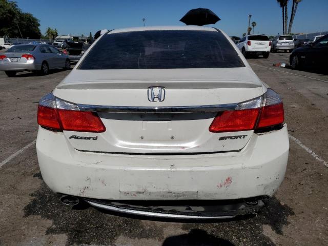 1HGCR2F58EA260389 - 2014 HONDA ACCORD SPORT WHITE photo 6