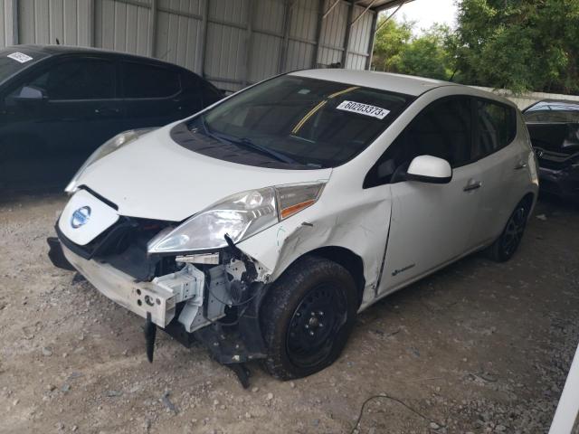 1N4AZ0CP0FC325098 - 2015 NISSAN LEAF S WHITE photo 1