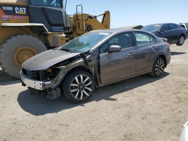 2HGFB2F99FH507488 - 2015 HONDA CIVIC EXL GRAY photo 1