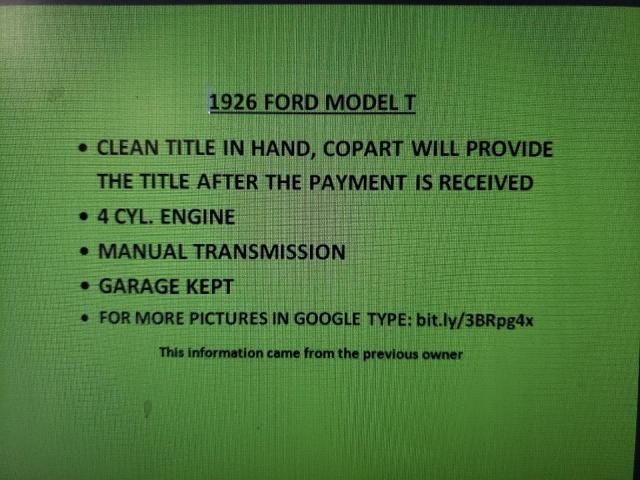 12418191 - 1926 FORD MODEL T შავი ფოტო 12