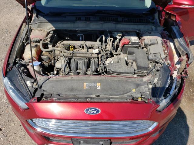 3FA6P0H74ER144915 - 2014 FORD FUSION SE RED photo 11