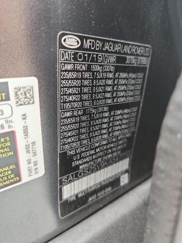 SALGS2SV9KA547710 - 2019 LAND ROVER RANGE ROVE HSE GRAY photo 13