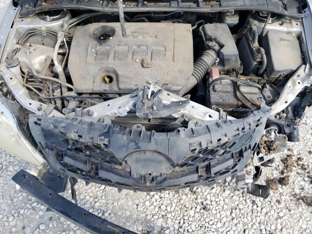 JTDBU4EE9B9154729 - 2011 TOYOTA COROLLA BASE SILVER photo 11