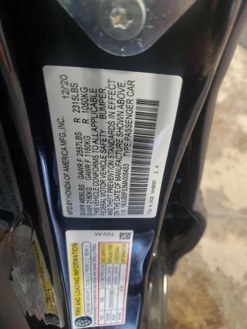 19UUB5F53MA006453 - 2021 ACURA TLX TECH A BLACK photo 12