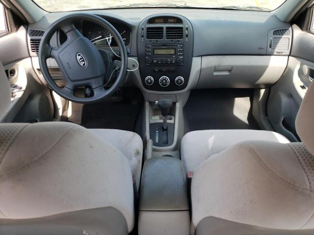 KNAFE121785534051 - 2008 KIA SPECTRA EX SILVER photo 8