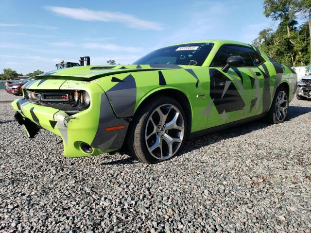 2C3CDZBT2FH822983 - 2015 DODGE CHALLENGER SXT PLUS GREEN photo 1