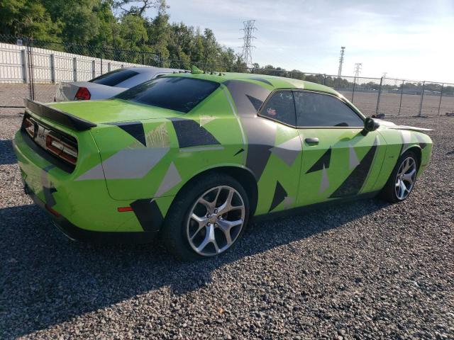 2C3CDZBT2FH822983 - 2015 DODGE CHALLENGER SXT PLUS GREEN photo 3