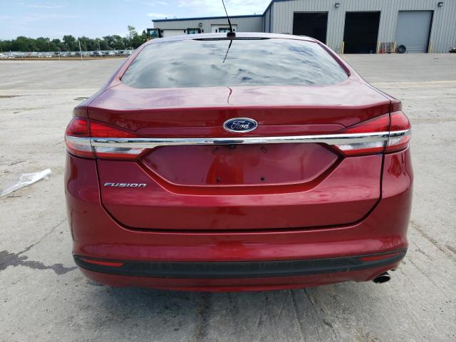 3FA6P0G75JR260085 - 2018 FORD FUSION S RED photo 6