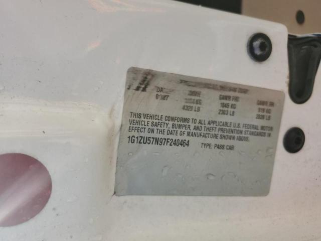 1G1ZU57N97F240464 - 2007 CHEVROLET MALIBU LTZ თეთრი ფოტო 10