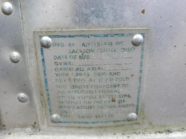 1STCDAJ28FJ503609 - 1985 AIRS TRAILER SILVER photo 10