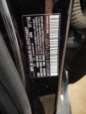 WDDSJ4EB1KN714299 - 2019 MERCEDES-BENZ CLA 250 黑色 照片 12