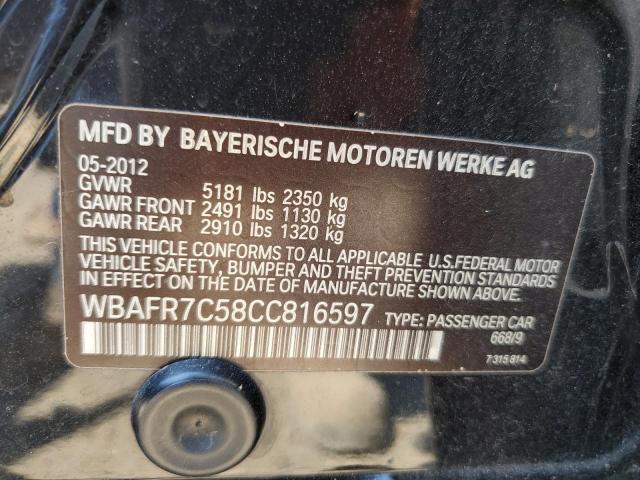 WBAFR7C58CC816597 - 2012 BMW 535 I BLACK photo 10