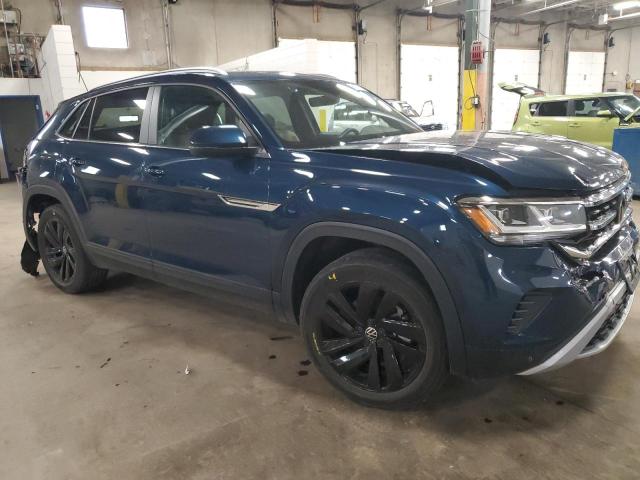 1V2KE2CA1NC216227 - 2022 VOLKSWAGEN ATLAS CROS SE BLUE photo 4