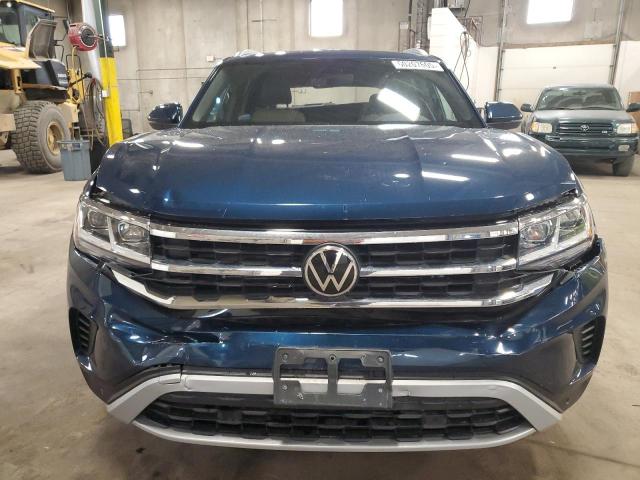 1V2KE2CA1NC216227 - 2022 VOLKSWAGEN ATLAS CROS SE BLUE photo 5