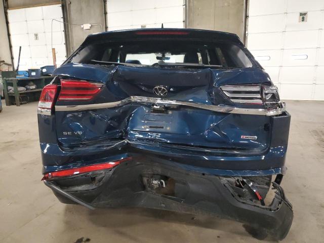 1V2KE2CA1NC216227 - 2022 VOLKSWAGEN ATLAS CROS SE BLUE photo 6
