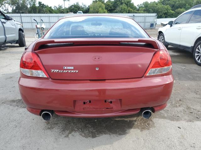 KMHHM65DX6U220474 - 2006 HYUNDAI TIBURON GS RED photo 6