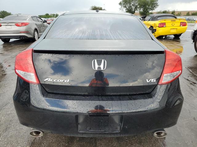 1HGCS2B8XBA004805 - 2011 HONDA ACCORD EXL BLACK photo 6